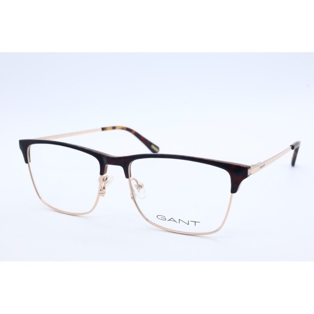 GANT GA 3191 052 Rectangle Dark Tortoise Brown Eyeglasses Clear Lenses 54mm
